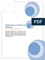 Importance of culture in intercultural business communication
