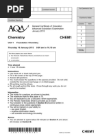 Aqa Chem1 QP Jan13 PDF