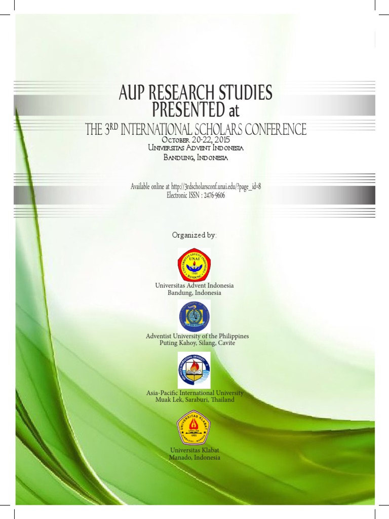 Aup Research Studies Presented At The 3 International Scholars - aup research studies presented at the 3 international sc!   holars conference