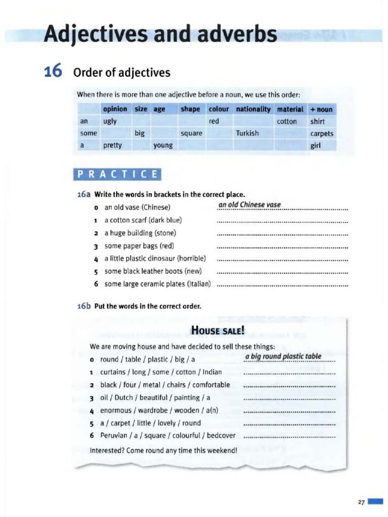 Adj and Adv | PDF