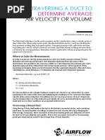Duct Air Velocity Measurement Techniques | PDF | Duct (Flow ...