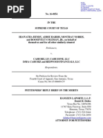 Henry v Cash Biz - Petitioner's Reply Brief on the Merits