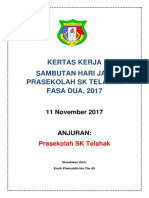 KERTAS KERJA Sambutan Hari Jadi Prasekolah