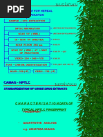 HPTLC Procedure For Herbal Characterisation: Sample / Std. Extraction