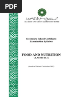 Food and Nutrition