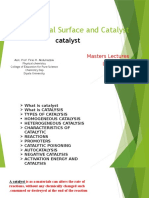 Chemical Surface and Catalyst