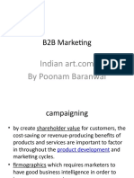B2B Marketing: by Poonam Baranwal