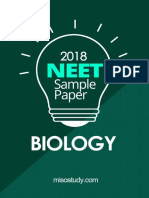 NEET 2018 Biology Sample Question Paper
