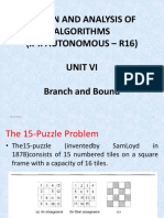 Design and Analysis of Algorithms (Ii-Ii Autonomous - R16) Unit Vi Branch and Bound