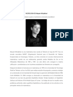 NECROLOGIA de Maryam Mirzakhani