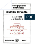 A.A. Belskin & L.A. Kaluzhnin.- División inexacta.pdf