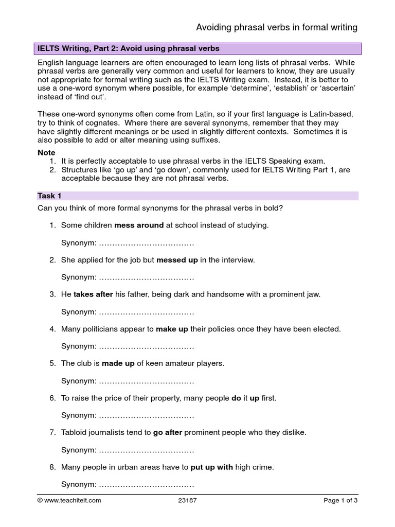 Idioms and phrasal verbs for ielts picture