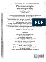 Psicosociologia Del Tiempo Libre PDF