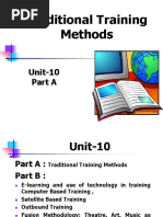 Unit-10 a Traiditional Training Methods