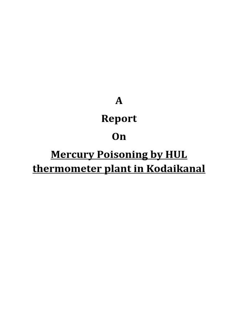 WBC Report | PDF | Mercury (Element) | Personal Protective Equipment