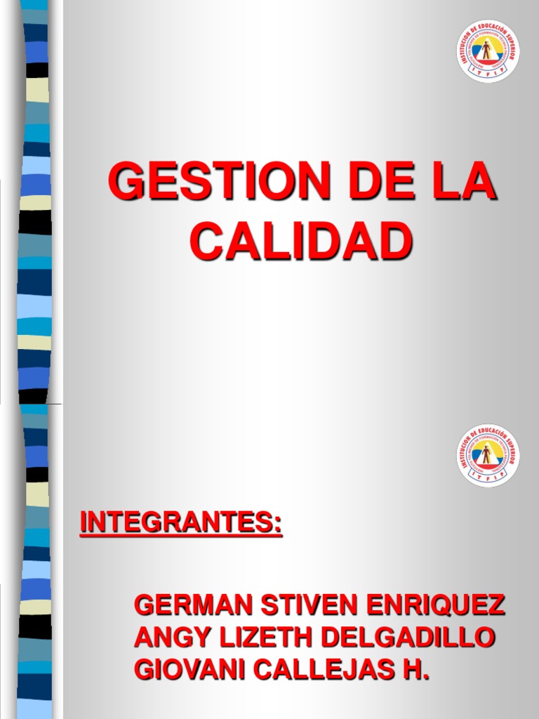 Gestión de Calidad en Proyectos | PDF | Gestión de la calidad | Calidad ...