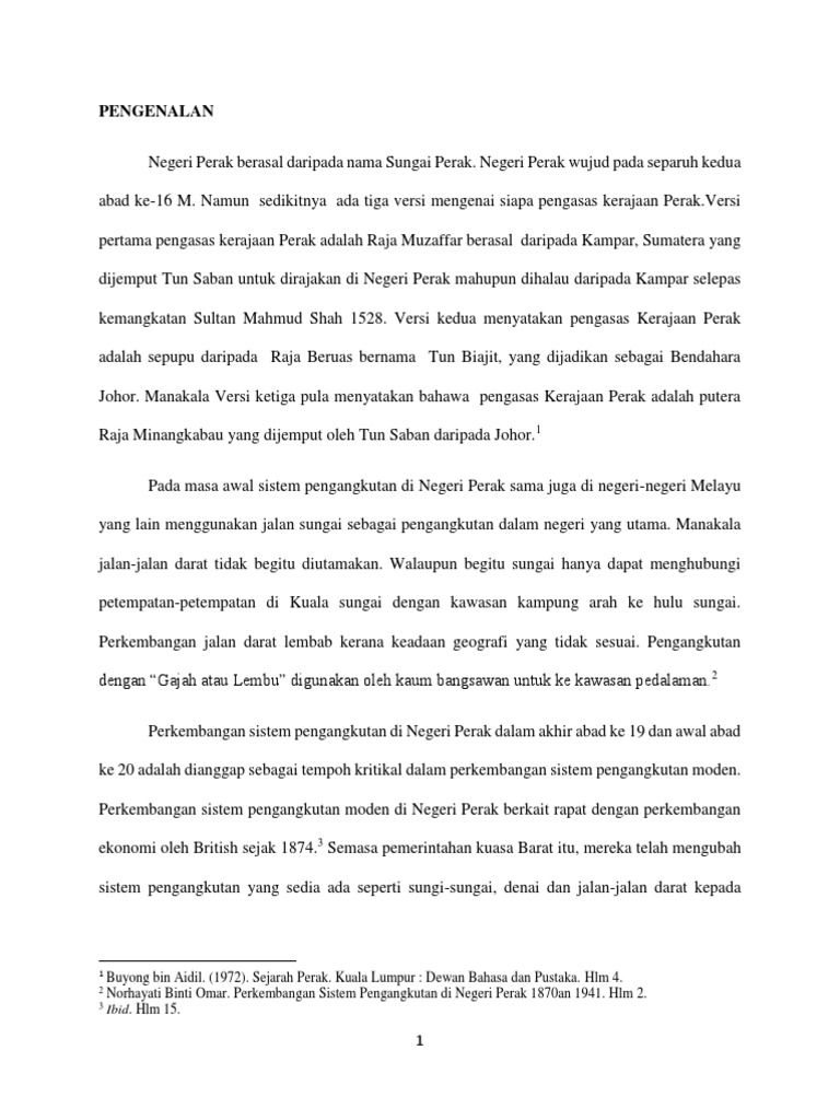 Pengangkutan Di Perak Neww Pdf