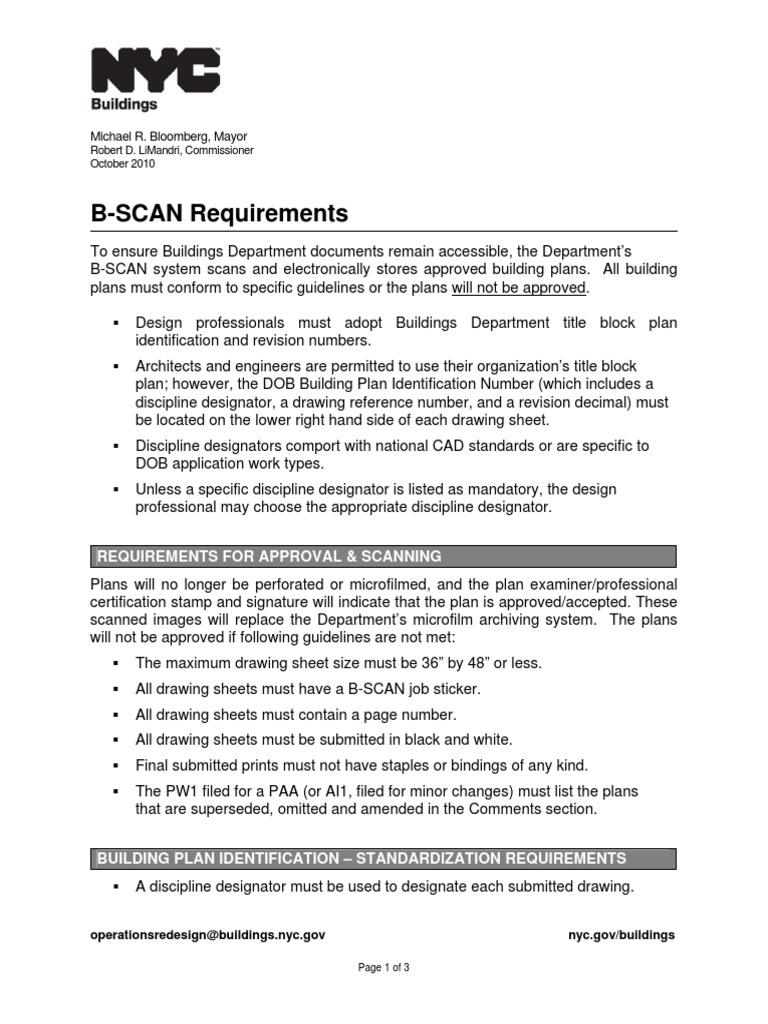 NYC DOB Drawing Standards and Guidelines | PDF | Microform | Economic ...