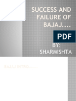 Success and Failure of BAJAJ ..: BY: Sharmishta