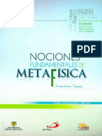 Nociones de Metafísica PDF