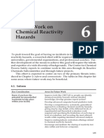 Future Work on Reducing Chemical Reactivity Hazards