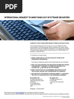 E*TRADE Wire Transfer Instructions | PDF | Securities (Finance) | Business