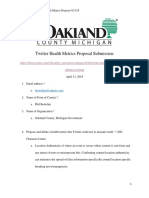 Twitter Health Metrics Proposal - Oakland County Submission