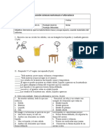 Evaluacion - Ciencias 4