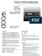 Kenwood TM-271A E Instructions Manual