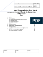 003 - PRL MMP 03 Prevencion de Riesgos Laborales Almacenamiento, Manejo y Transporte de Productos Quimicos y Materiales Peligrosos