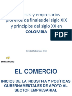 Empresas y Empresarios en La Historia de Colombia