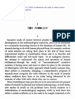 The Problem: Herskovits, Melville J. (1938) Acculturation: The Study of Culture Contact. Nueva York: J. J. Augustin