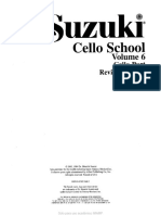 Cello - Suzuki - Cello School Volume 6
