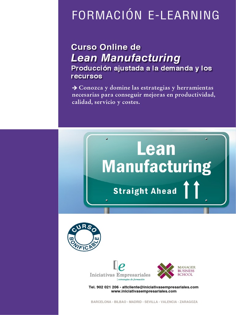 Curso Online de Lean Manufacturing | PDF | Lean Manufacturing | Calidad ...