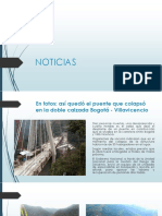 Recopilacion de Noticias Del Colapso Del Puente de Bogotá