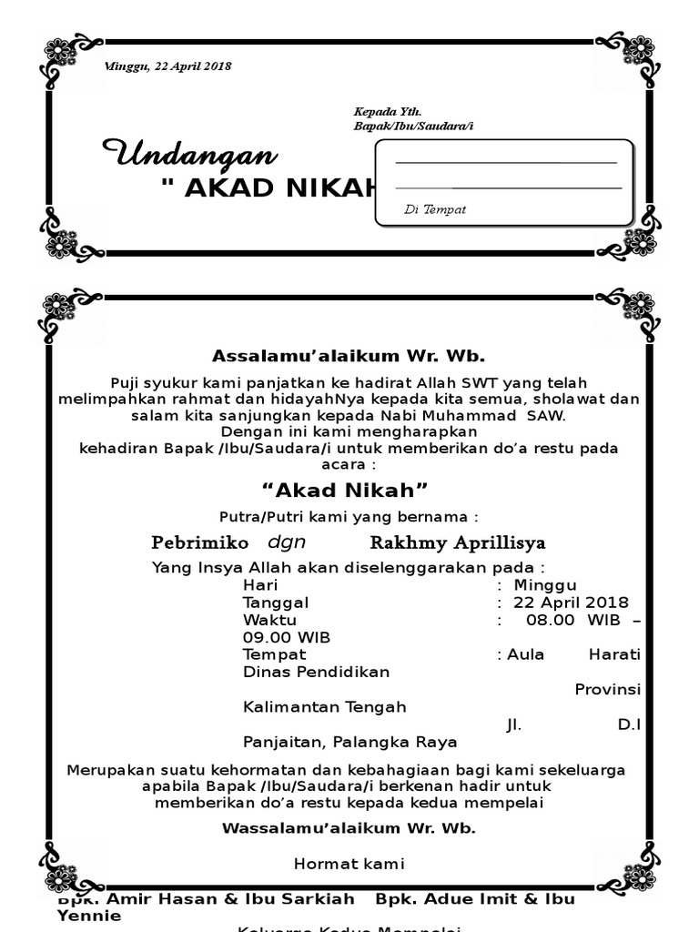 Kawinan Bingkai Baru