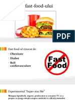 Efectele Fast Food