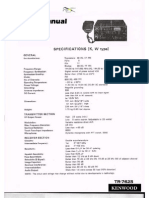 Kenwood TR-7625 Service Manual