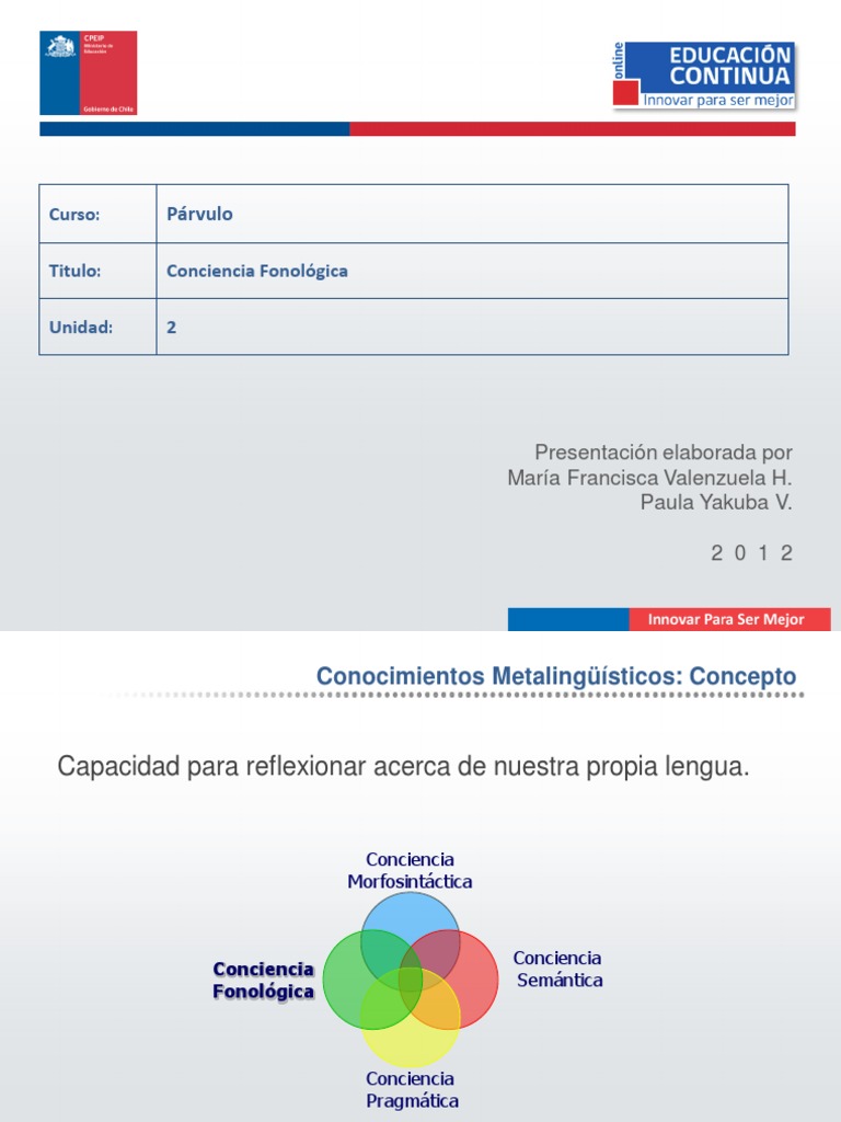 Conciencia Fonologica PDF | PDF