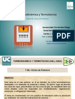 Termodinámica y Termotécnia - Ciclos de Potencia PDF