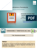 Termodinámica y Termotécnia Funciones de Estado