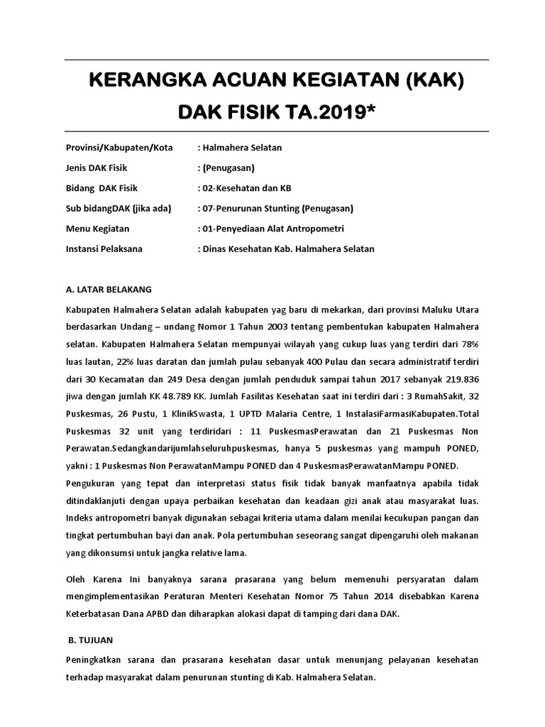 07.01 TOR PENUGASAN Penyediaan Alat Antropometri 2019 Copy