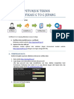 Petunjuk Teknis Verifikasi g2g Jepang