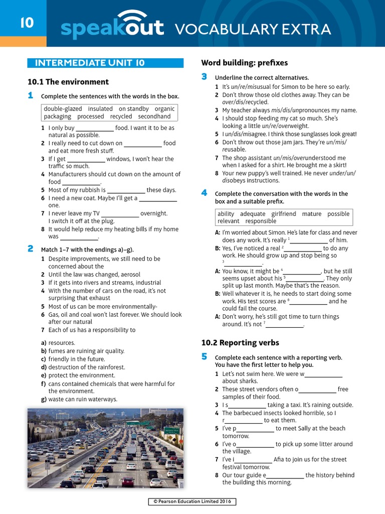 Speakout Vocabulary Extra Intermediate Unit 10 PDF | PDF | Nature