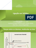 Ligação em Sólidos: Forças entre Átomos e Íons