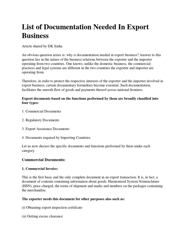 Essential Export Documentation Guide | PDF | Letter Of Credit ...