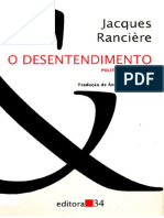 RANCIÈRE, Jacques. O Desentendimento - Política e Filosofia