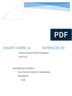 Ensayo Impresion 3D