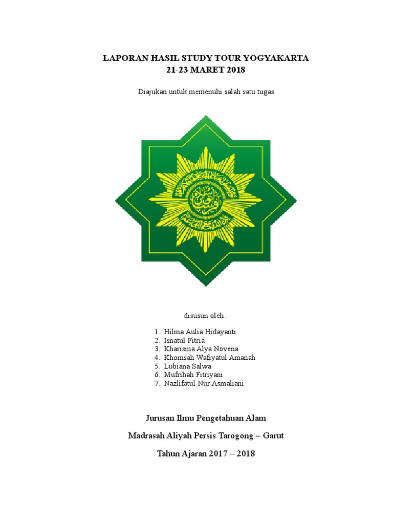 Contoh Laporan Hasil Study Tour Ke Yogyakarta Temukan Contoh