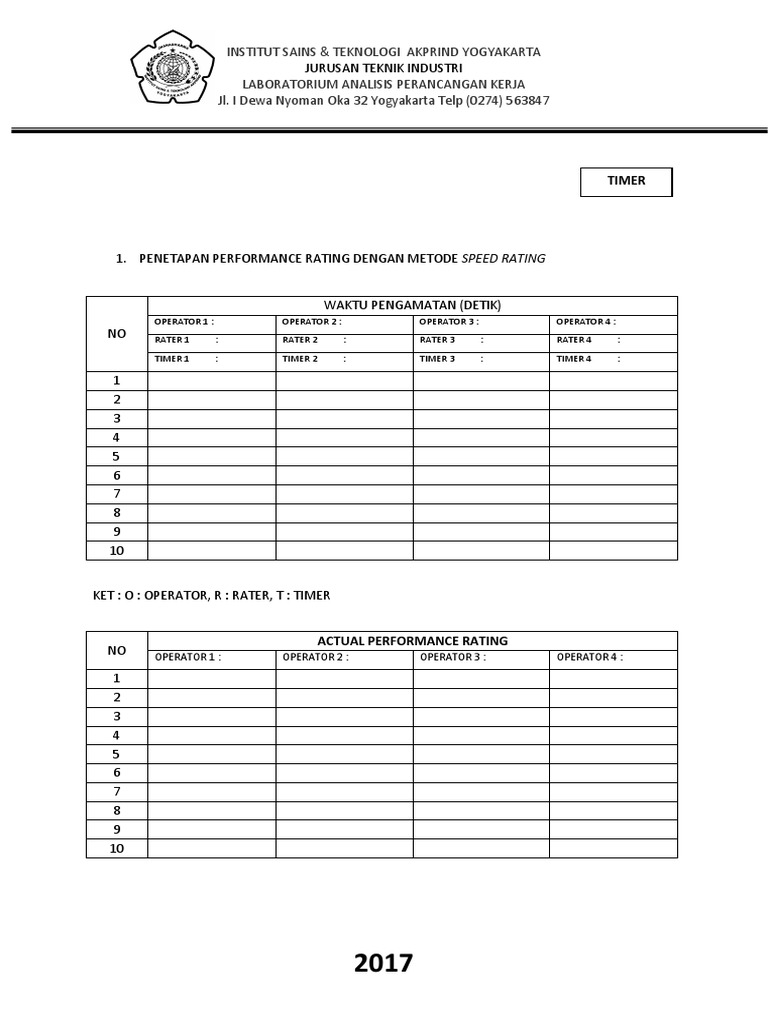 Performance Rating Analysis Yogyakarta | PDF | Computers | Technology ...